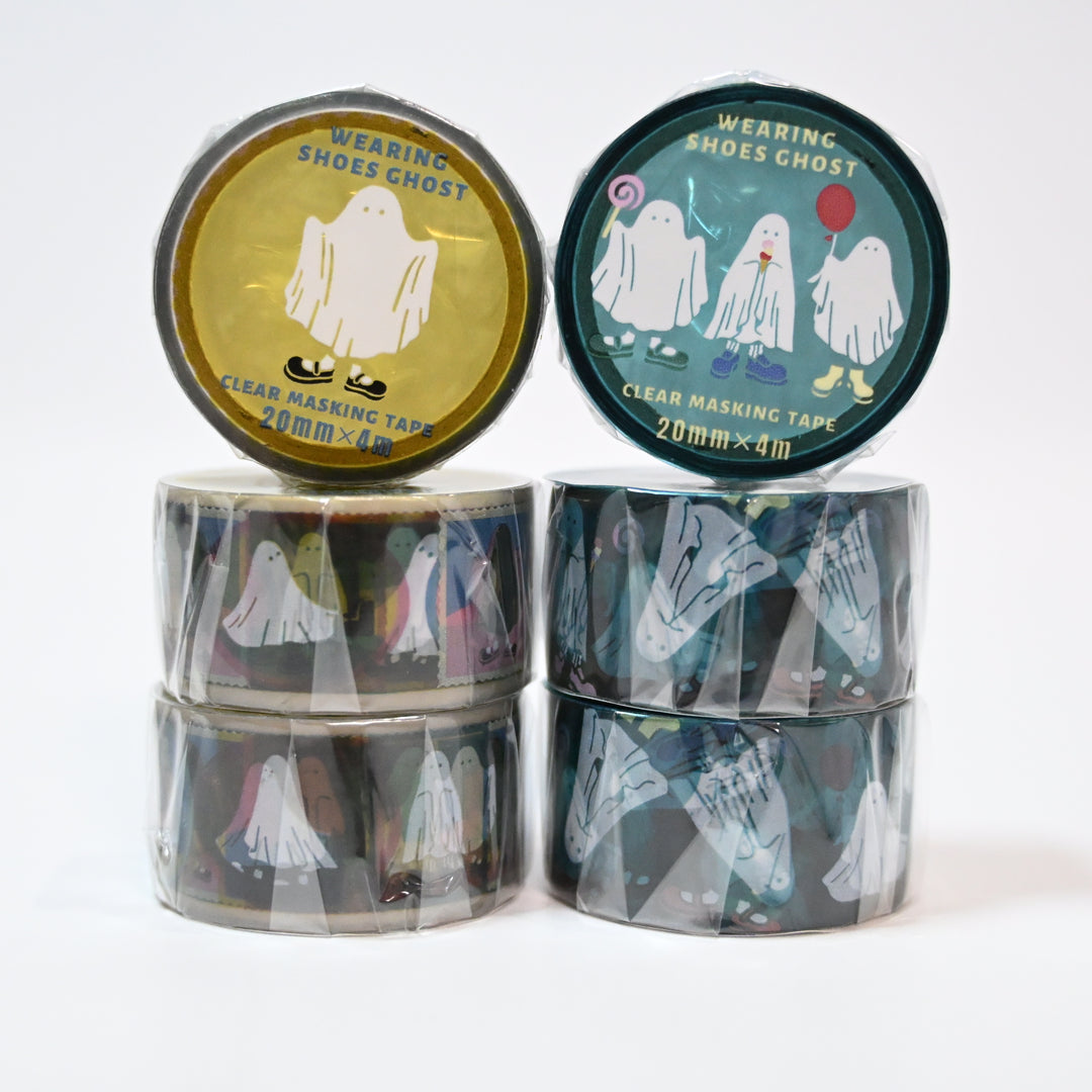 Ghost Wearing Shoes Clear Tape Set 2cm (2 pcs.)
