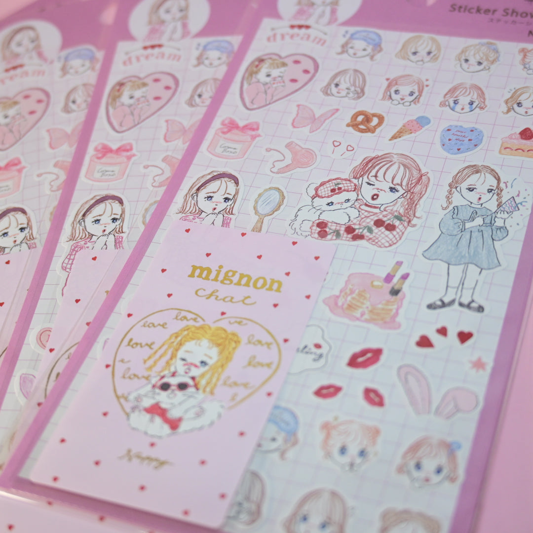 Hallmark Sticker Showcase Nappy Girl Sticker Sheet