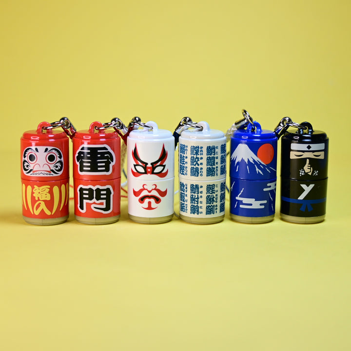 Shachihata Japan Themed Mini Capped Self-Inking Stamps