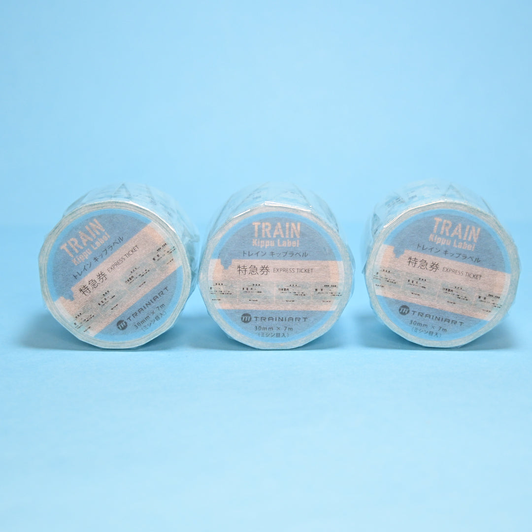 TRAIN Kippu Label Ticket Easy-Cut Washi Tape 3cm
