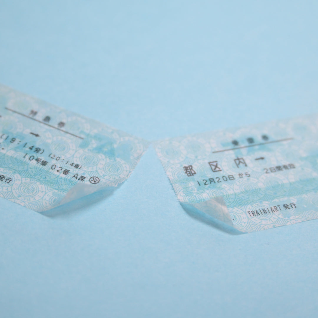TRAIN Kippu Label Ticket Easy-Cut Washi Tape 3cm