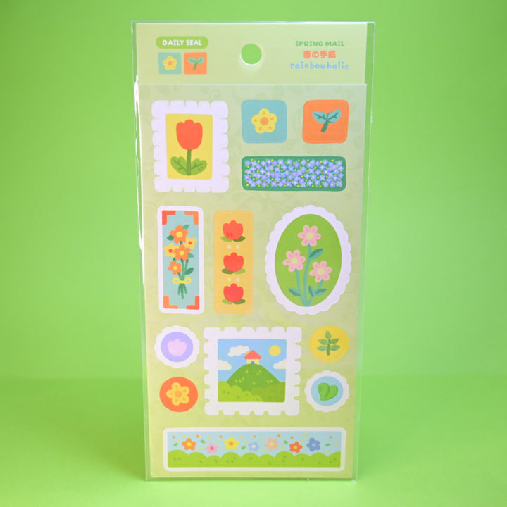(DS037) Rainbowholic x Tazdaunicorn Spring Mail Daily Seal