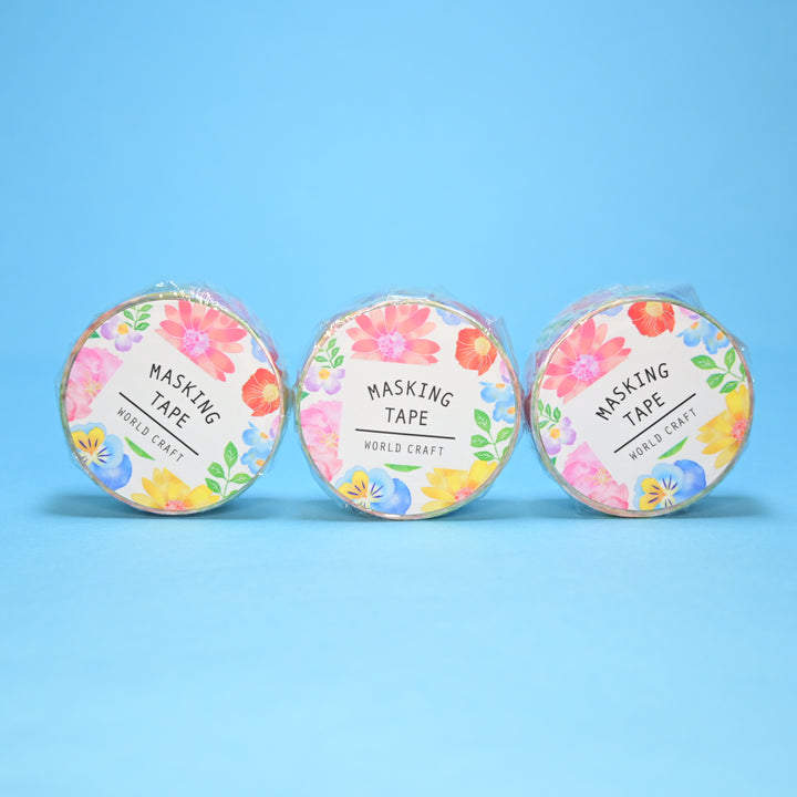 World Craft Flowers Masking Tape