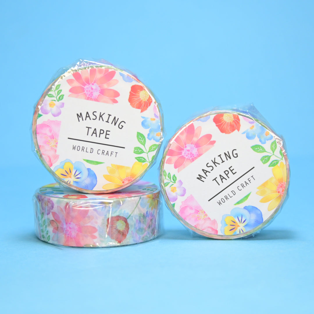 World Craft Flowers Masking Tape