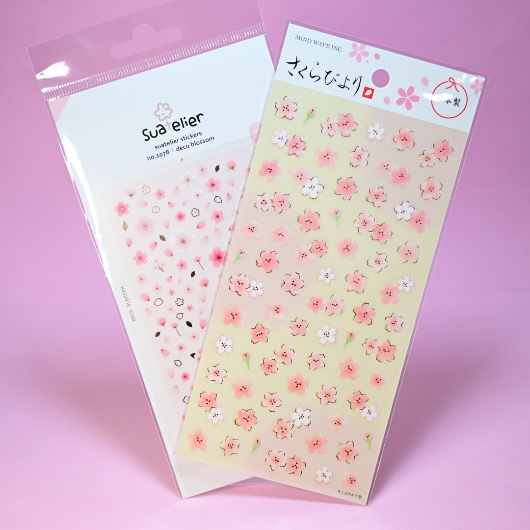 Sakura Flowers Sticker Sheet Set (2 pcs.)