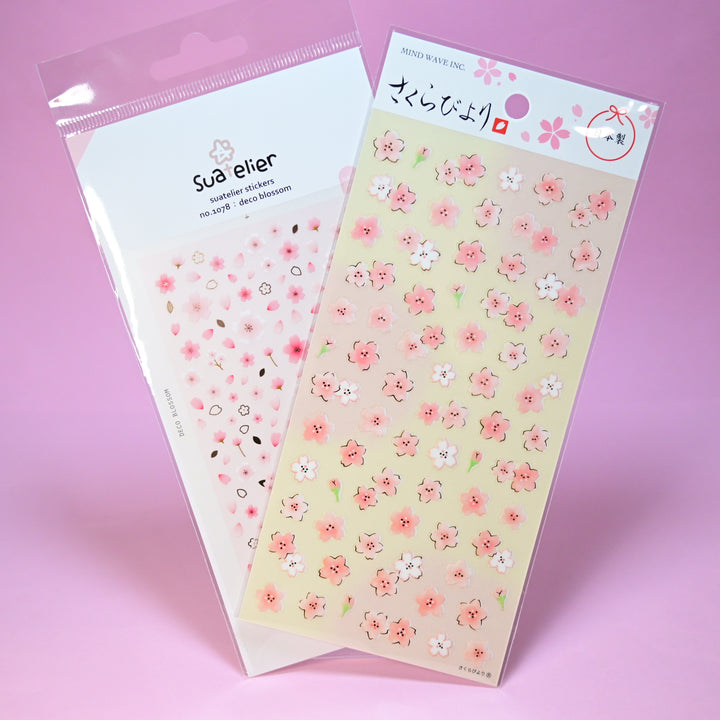 Sakura Flowers Sticker Sheet Set (2 pcs.)
