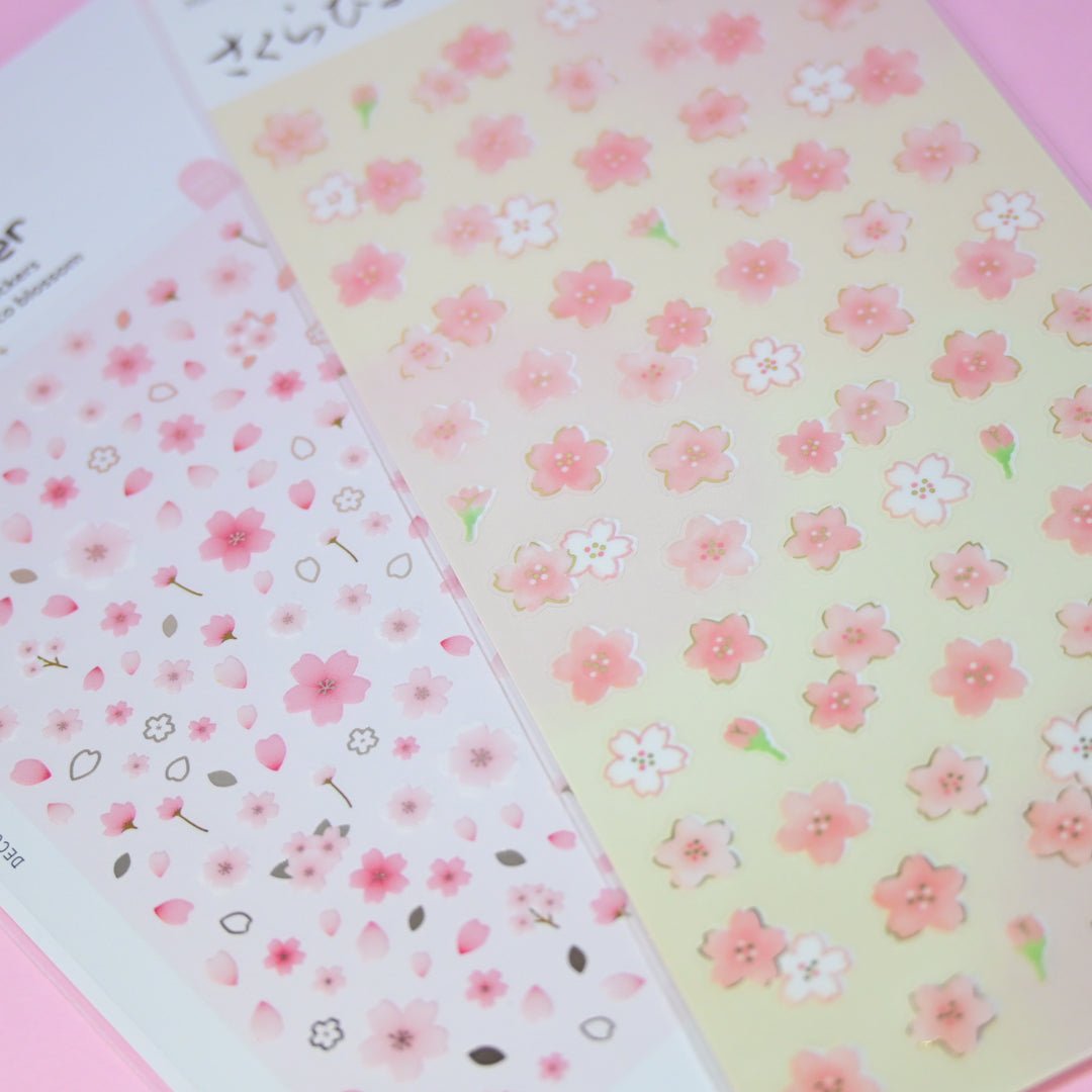 Sakura Flowers Sticker Sheet Set (2 pcs.)