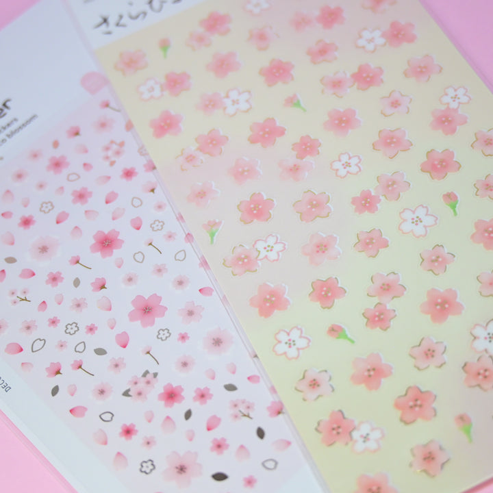 Sakura Flowers Sticker Sheet Set (2 pcs.)
