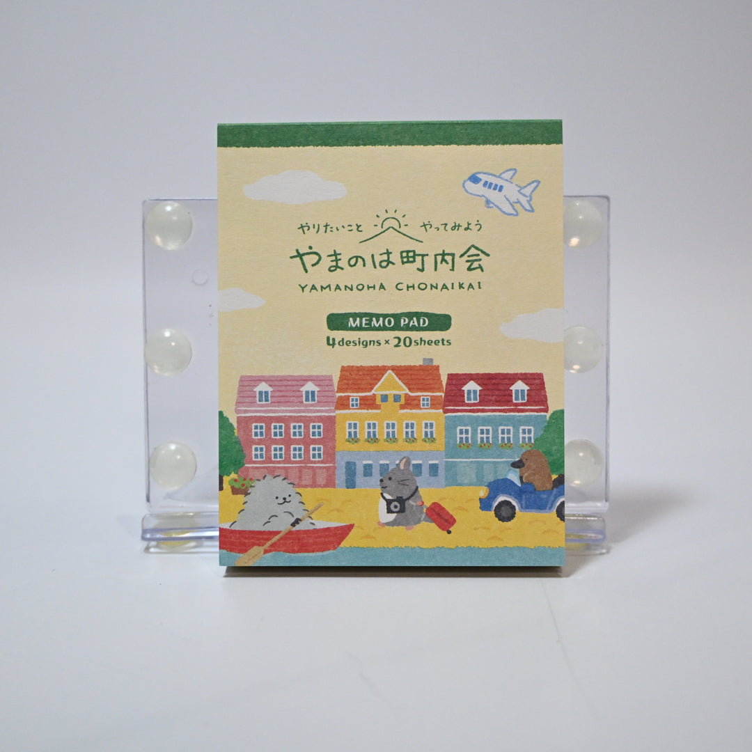 NB Yamanoha Chonaikai Animal Travel Memo Pad