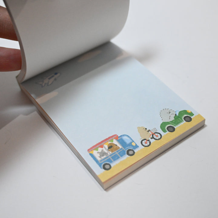 NB Yamanoha Chonaikai Animal Travel Memo Pad