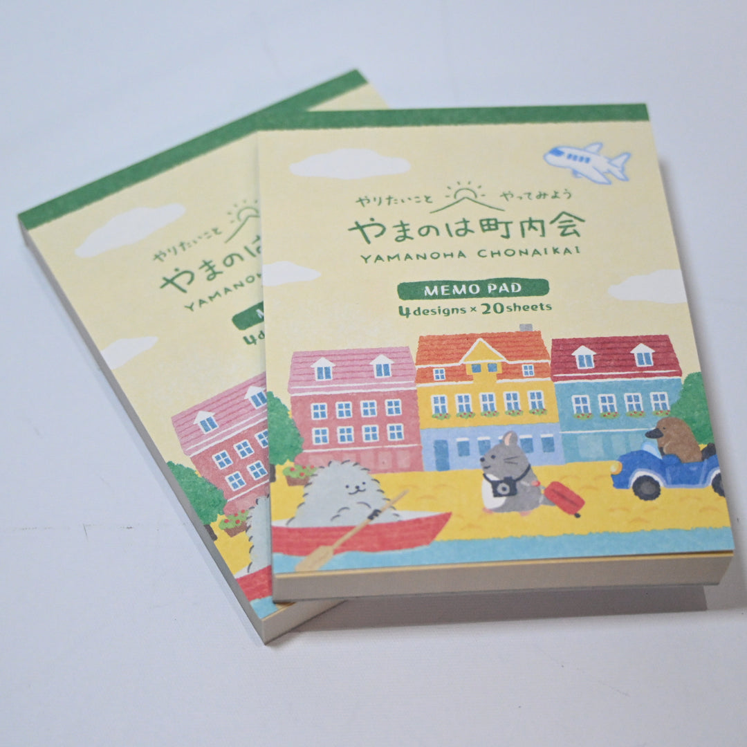 NB Yamanoha Chonaikai Animal Travel Memo Pad