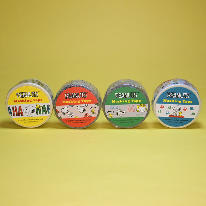 Peanuts Snoopy Haha Laughing Masking Tape Set (4 pcs.)
