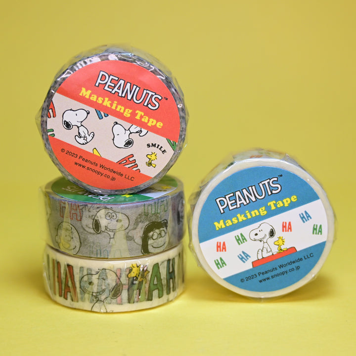 Peanuts Snoopy Haha Laughing Masking Tape Set (4 pcs.)