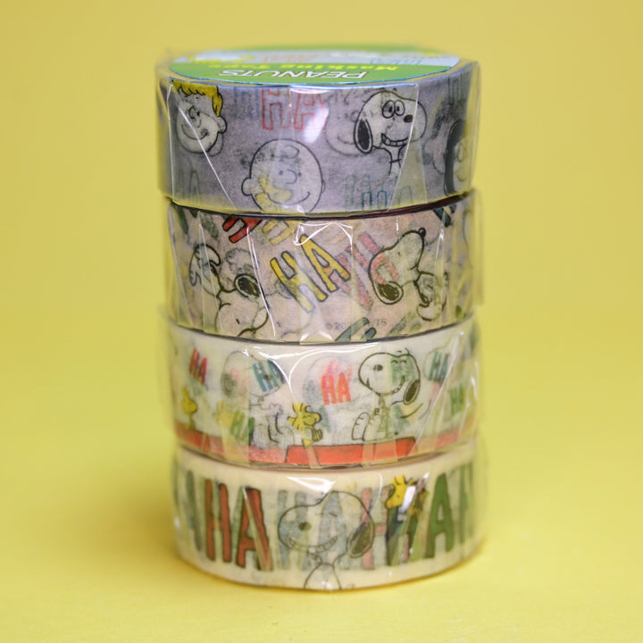 Peanuts Snoopy Haha Laughing Masking Tape Set (4 pcs.)