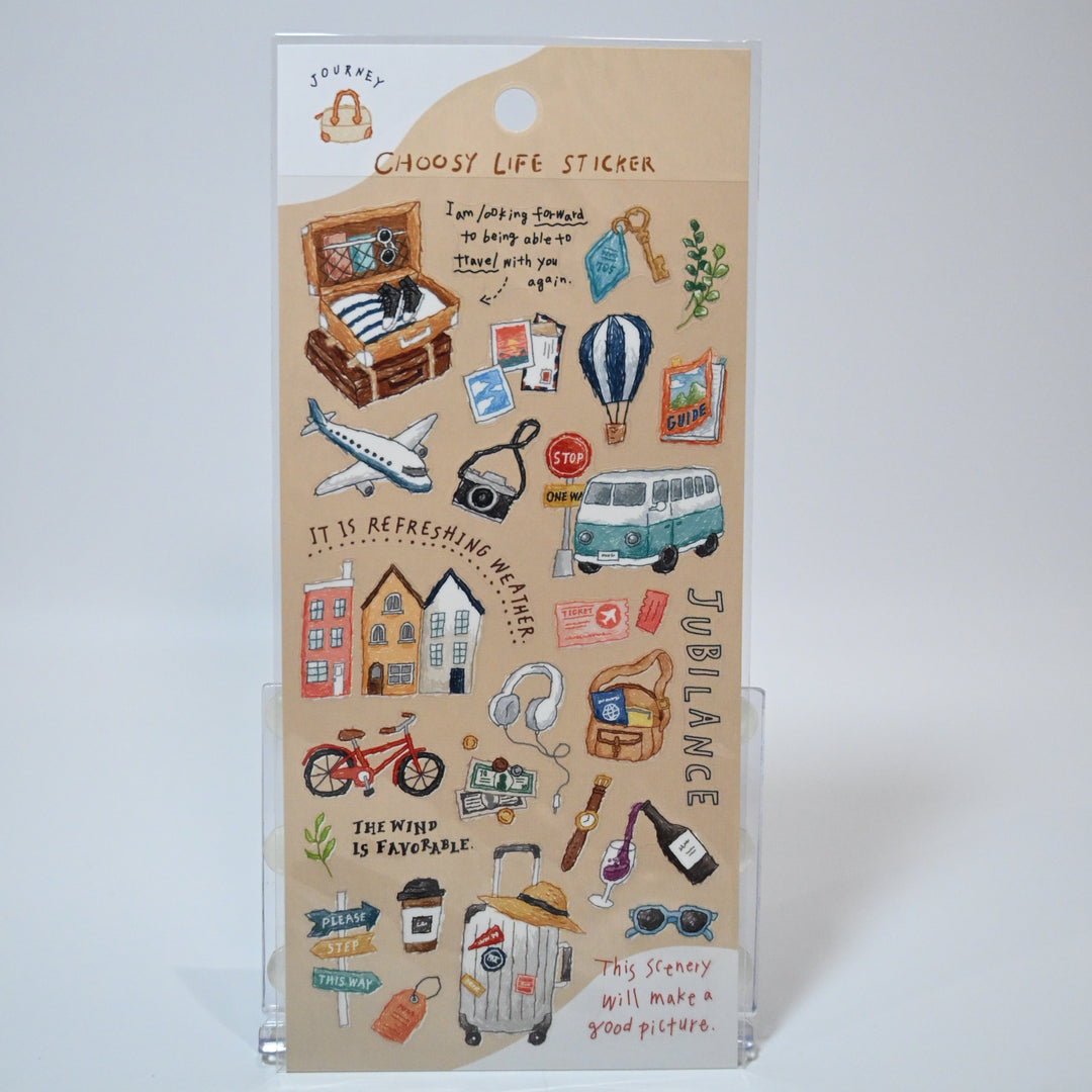 Choosy Life Travel Sticker Sheet