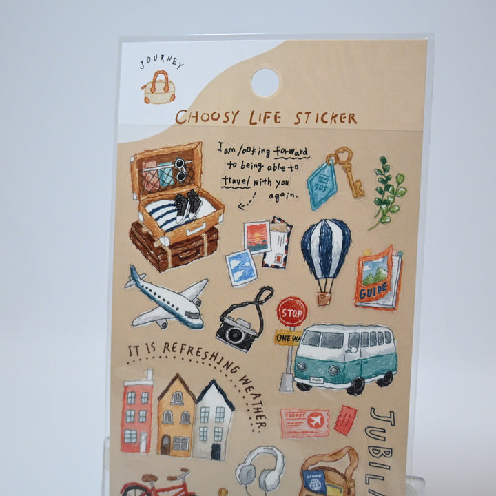 Choosy Life Travel Sticker Sheet