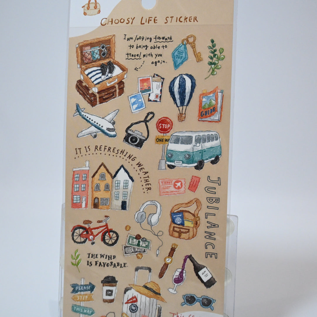 Choosy Life Travel Sticker Sheet