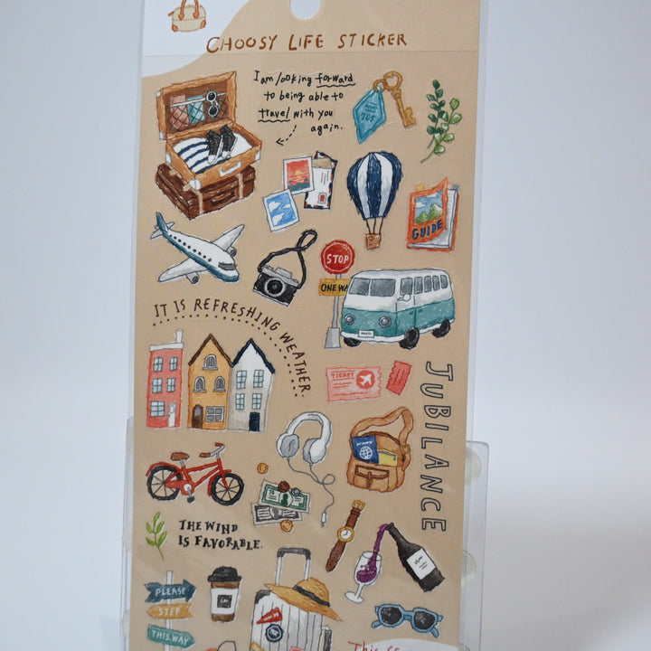 Choosy Life Travel Sticker Sheet