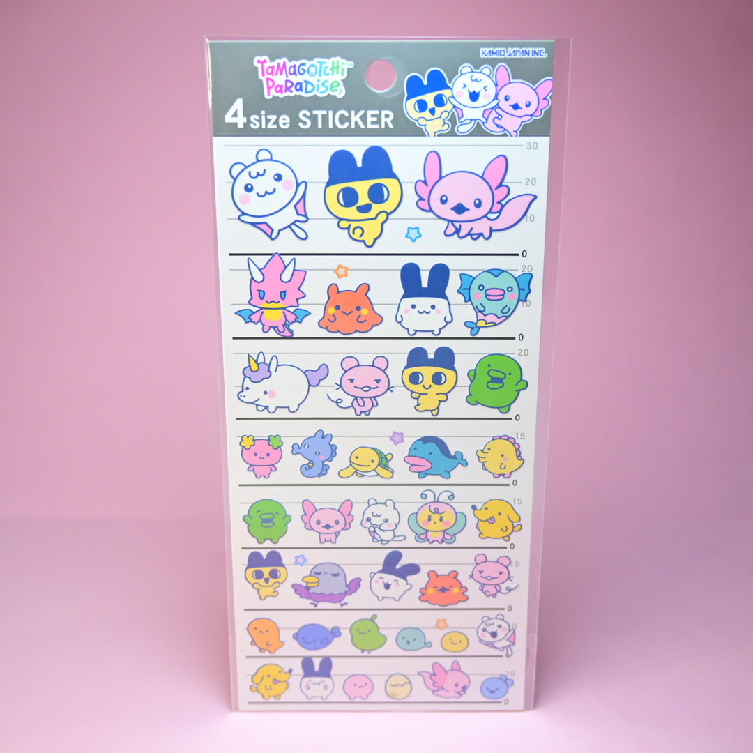 Kamio Japan Tamagotchi Paradise Pink Sticker Sheet