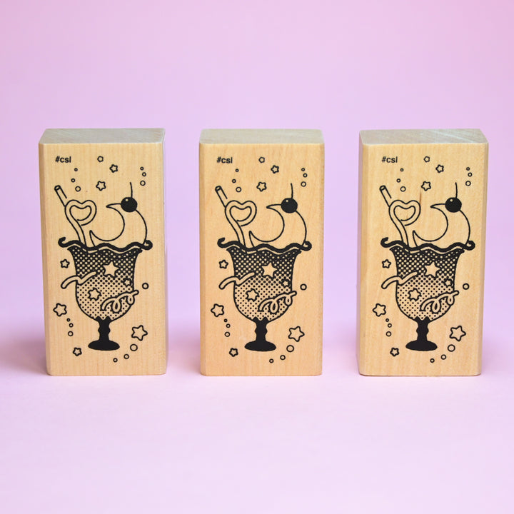 I ♥ STAMP Medium Stamp Retro Soda