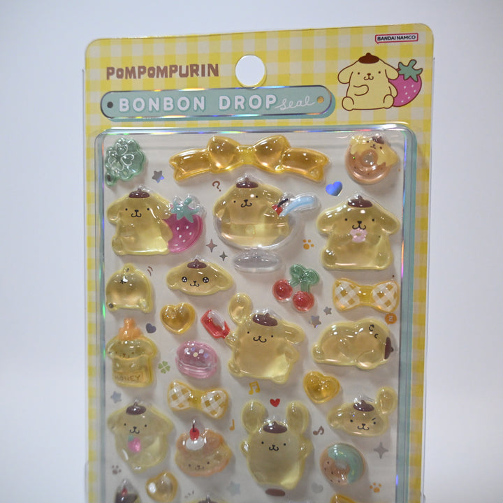 Sanrio BonBon Drop Seal Pompompurin Sticker Sheet