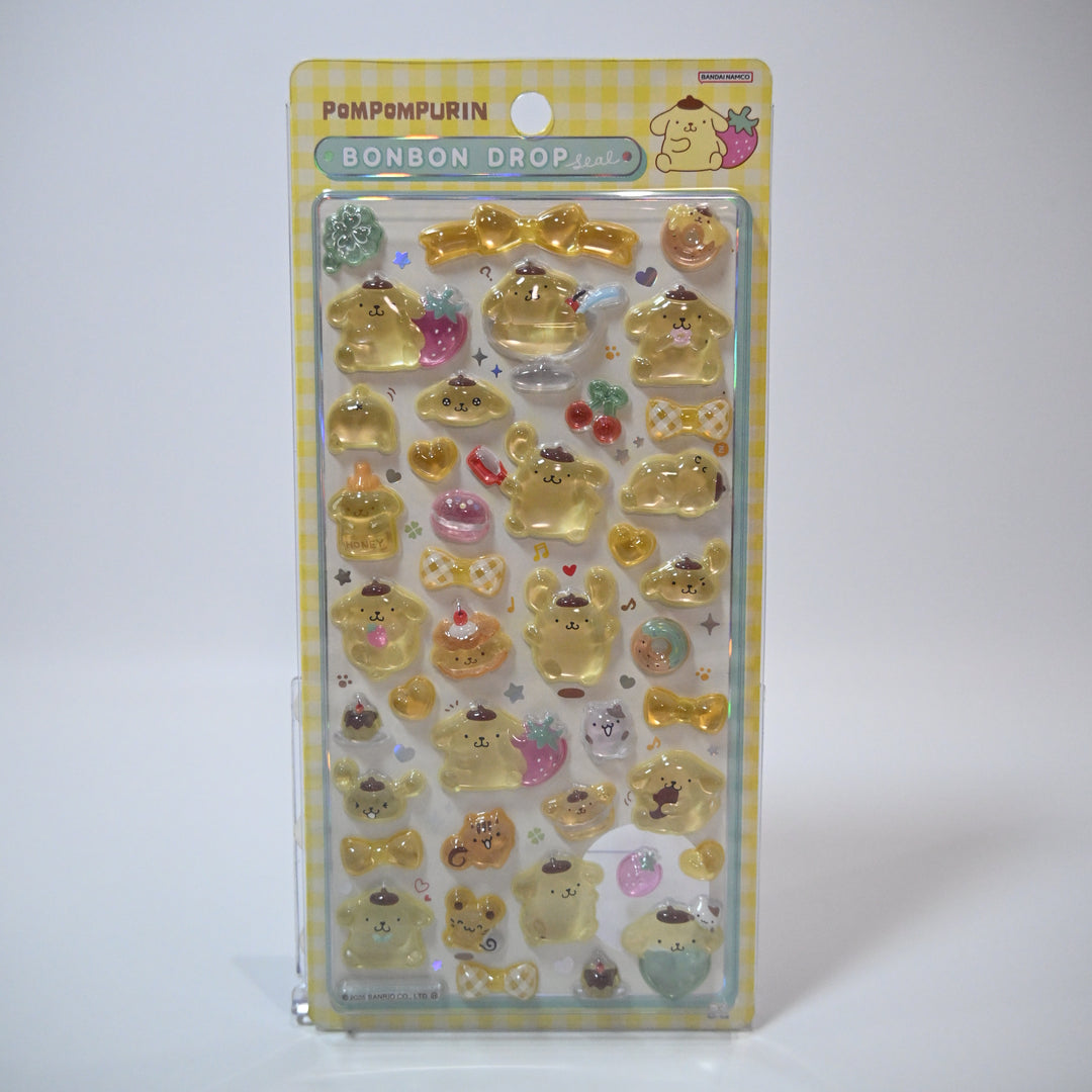 Sanrio BonBon Drop Seal Pompompurin Sticker Sheet
