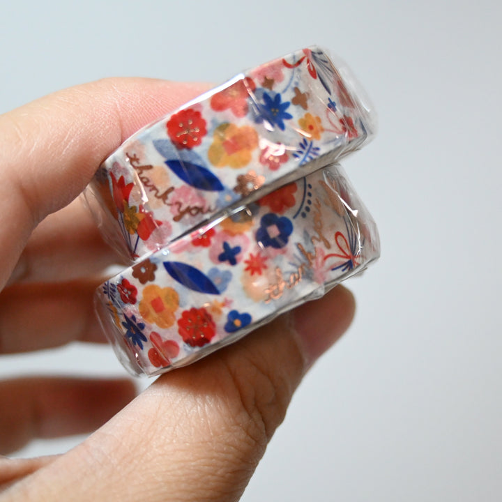 World Craft Kira Kira Rose Gold Flower Masking Tape