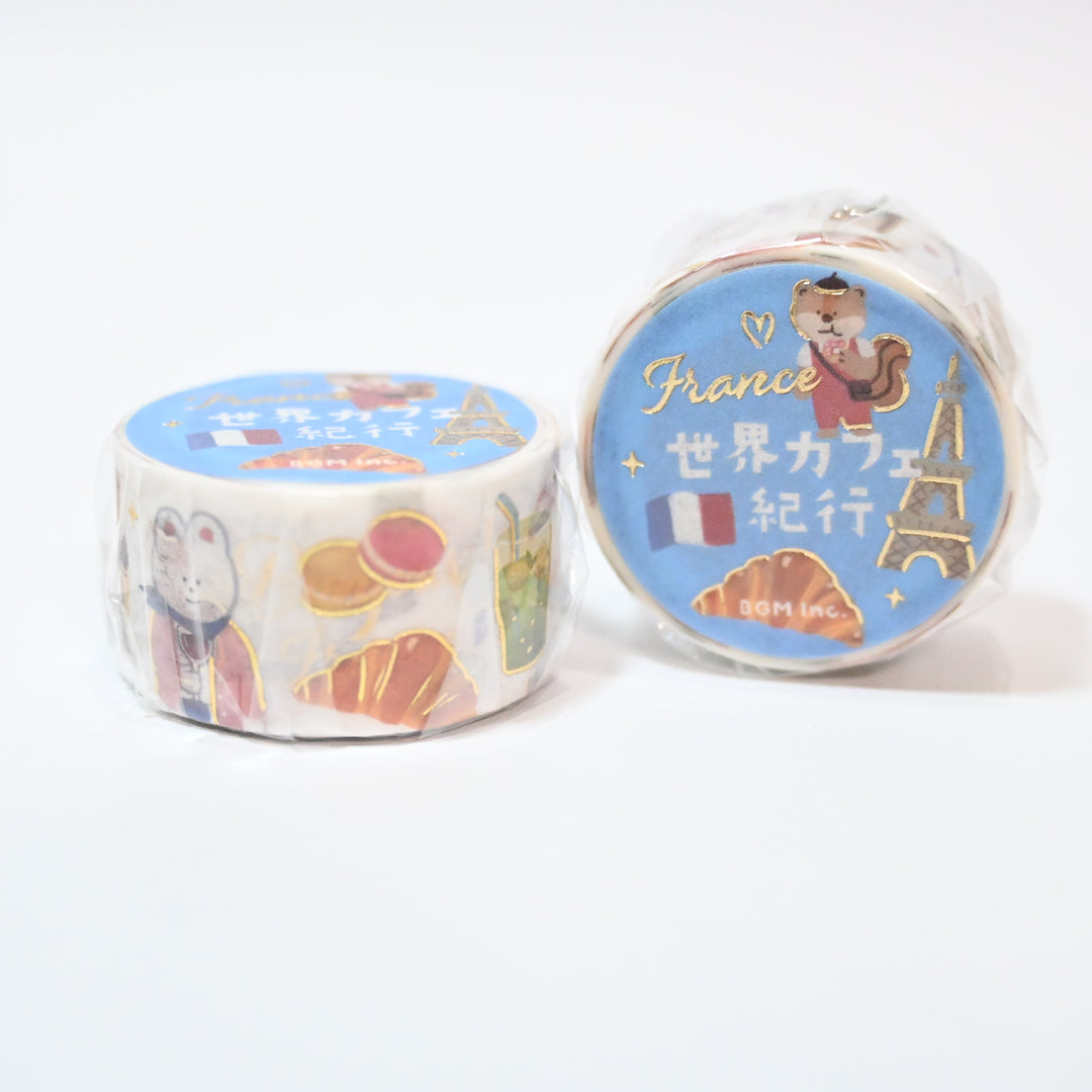 BGM World's Café Travelogue France Masking Tape
