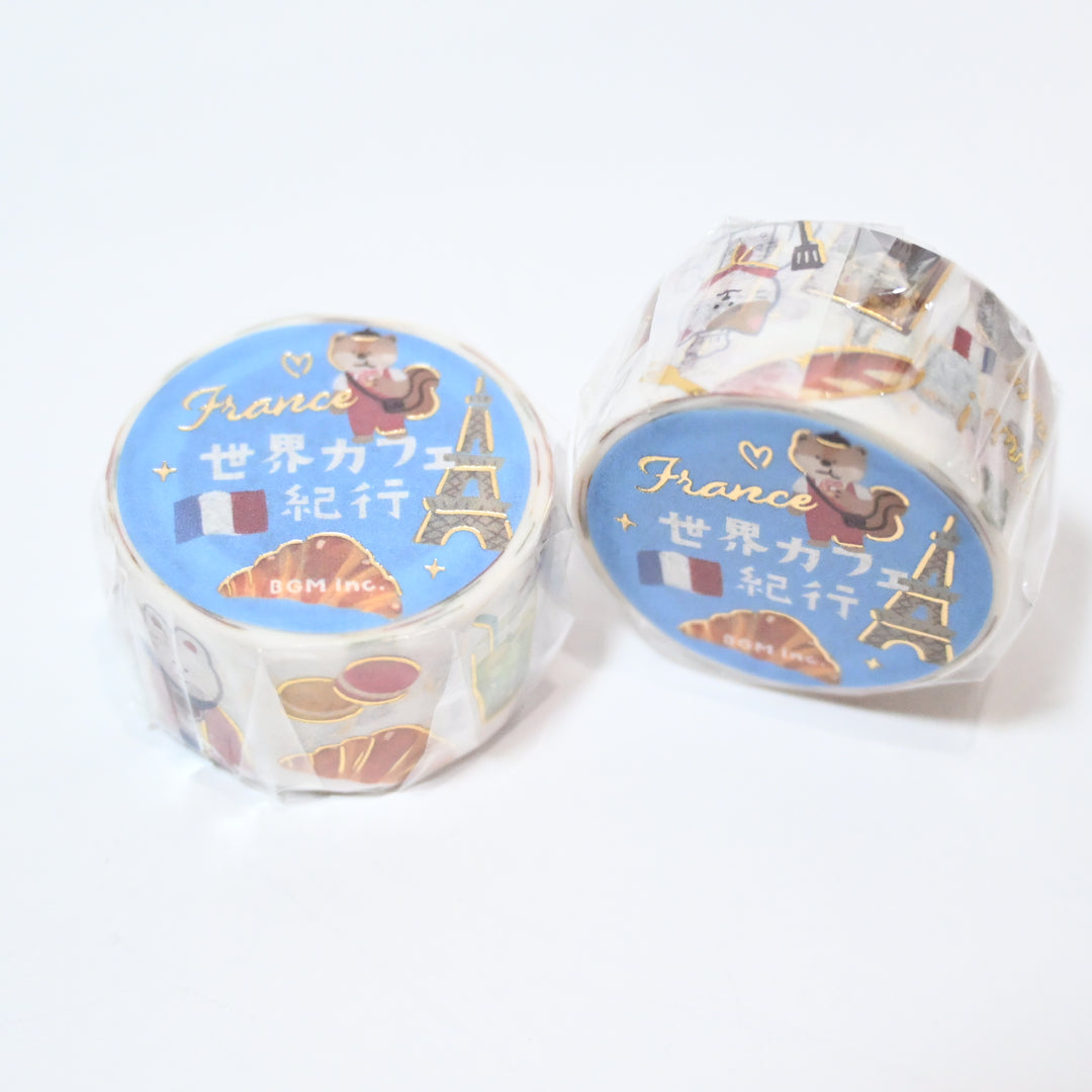 BGM World's Café Travelogue France Masking Tape