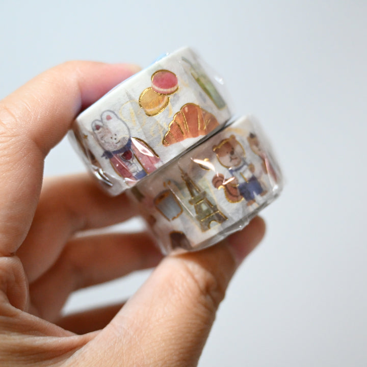 BGM World's Café Travelogue France Masking Tape