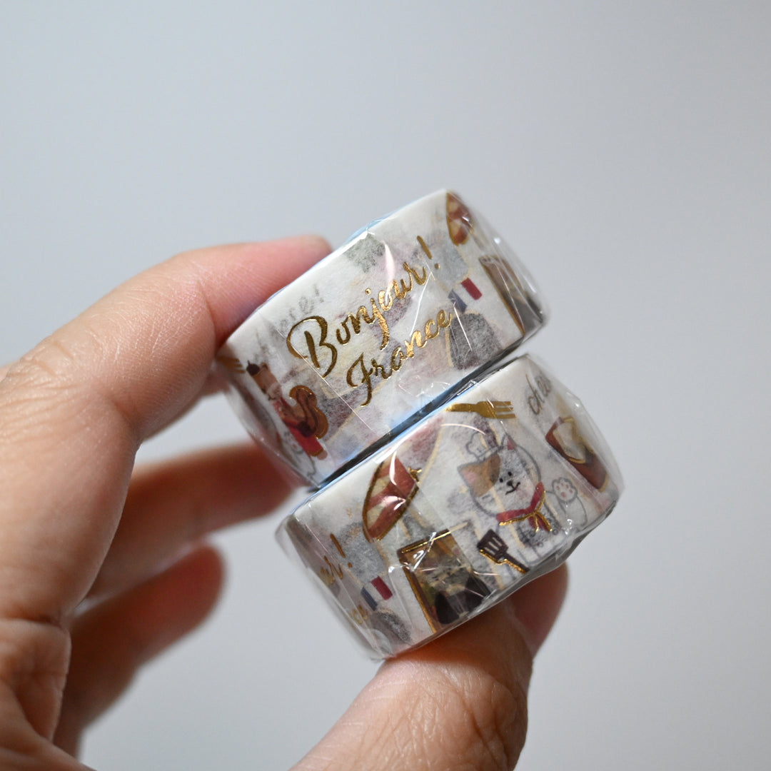 BGM World's Café Travelogue France Masking Tape