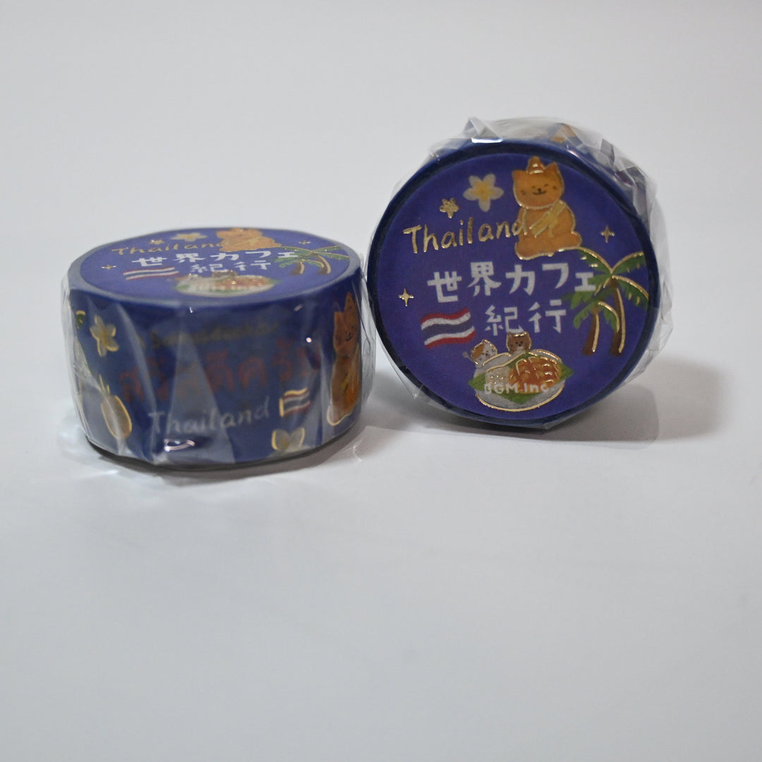 BGM World's Café Travelogue Thailand Masking Tape