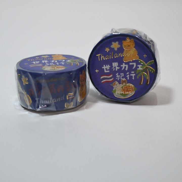 BGM World's Café Travelogue Thailand Masking Tape