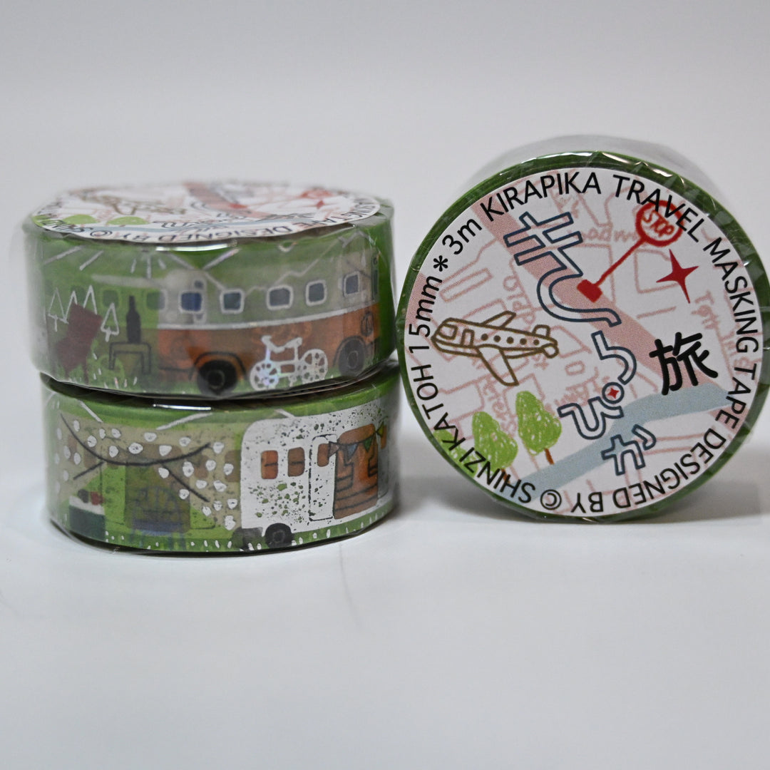 Shinzi Katoh Kirapika Retro Travel Masking Tape