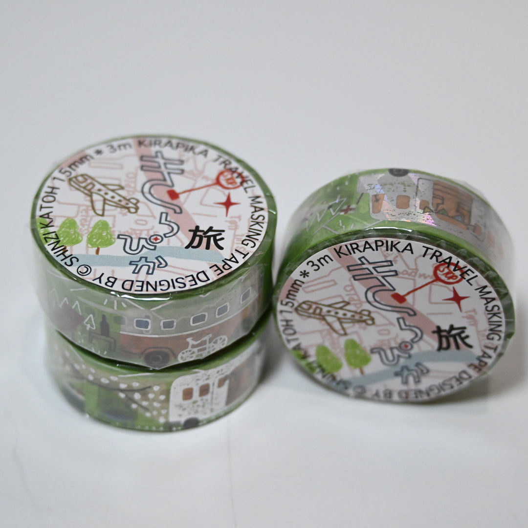 Shinzi Katoh Kirapika Retro Travel Masking Tape