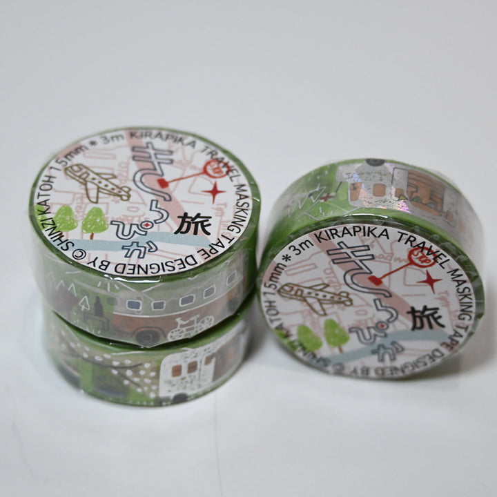 Shinzi Katoh Kirapika Retro Travel Masking Tape