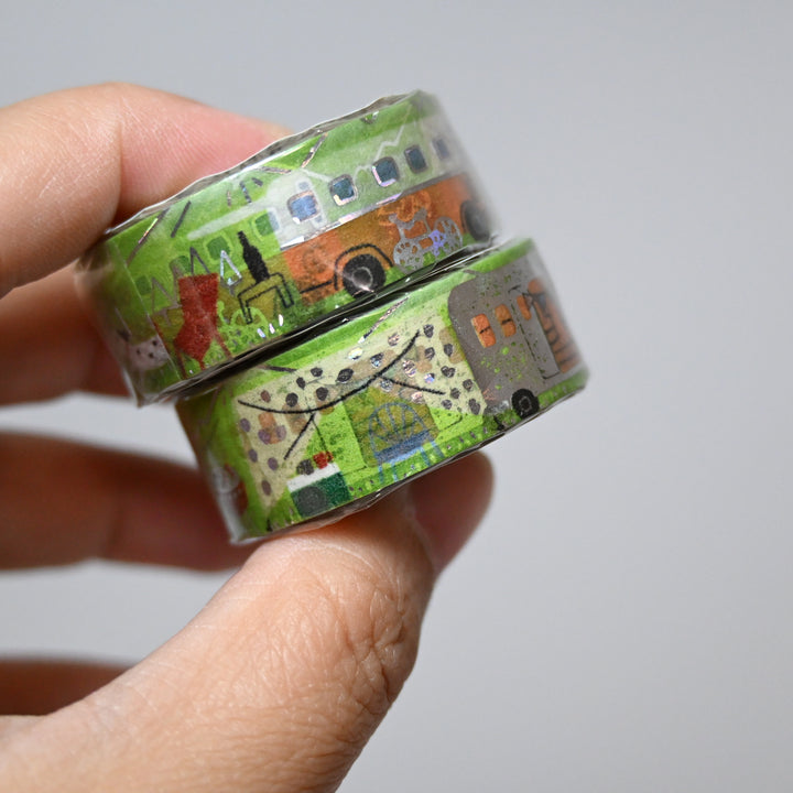 Shinzi Katoh Kirapika Retro Travel Masking Tape