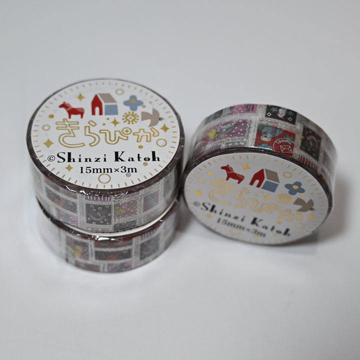 Shinzi Katoh Kirapika Postal Stamp Design Masking Tape