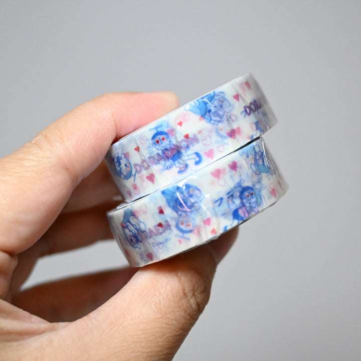 Green Flash Doraemon Love Masking Tape