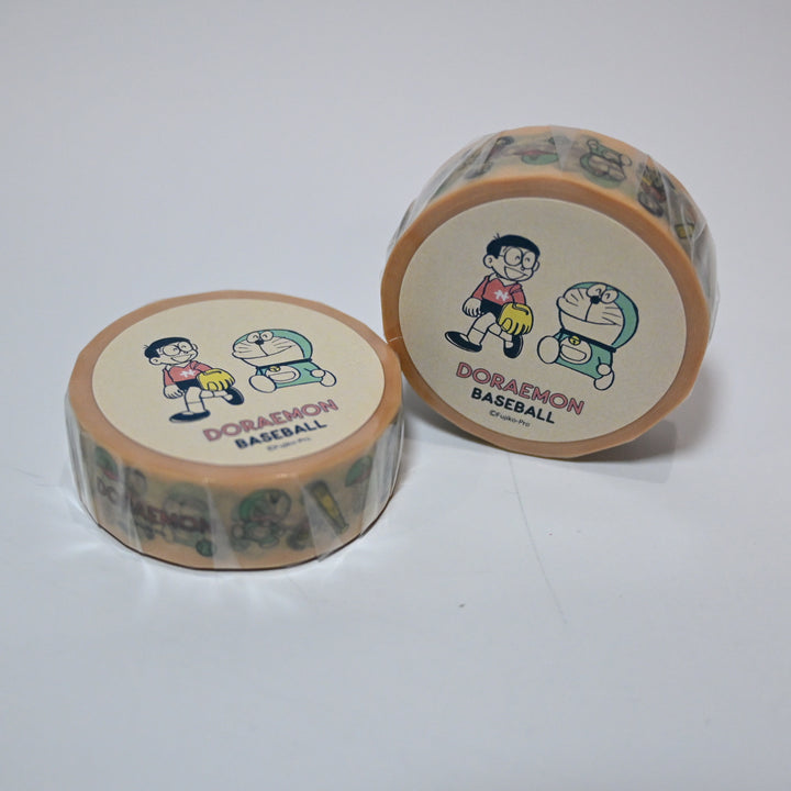Green Flash Doraemon Baseball Masking Tape