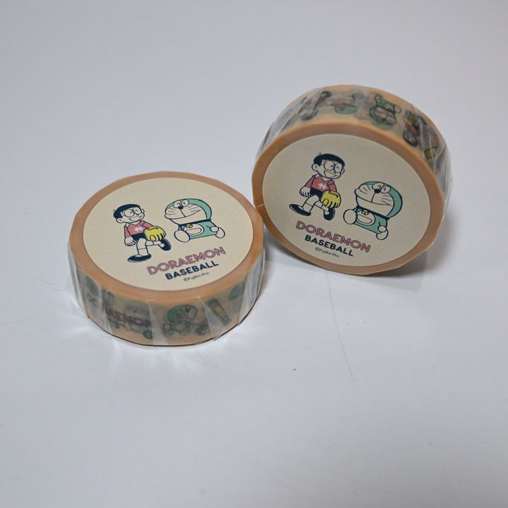 Green Flash Doraemon Baseball Masking Tape
