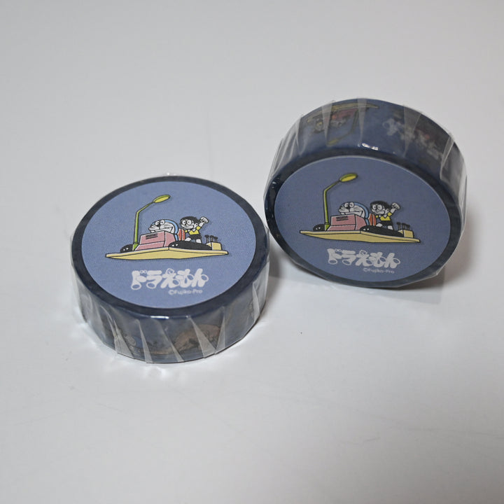 Green Flash Doraemon Dark Blue Masking Tape