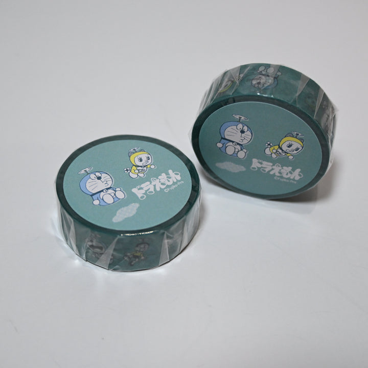 Green Flash Doraemon Dark Green Masking Tape