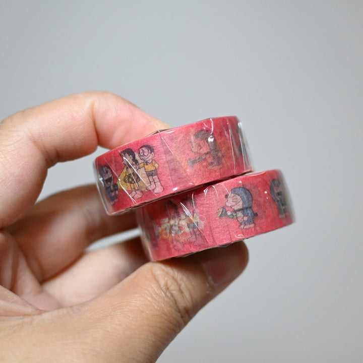 Green Flash Doraemon Red Masking Tape