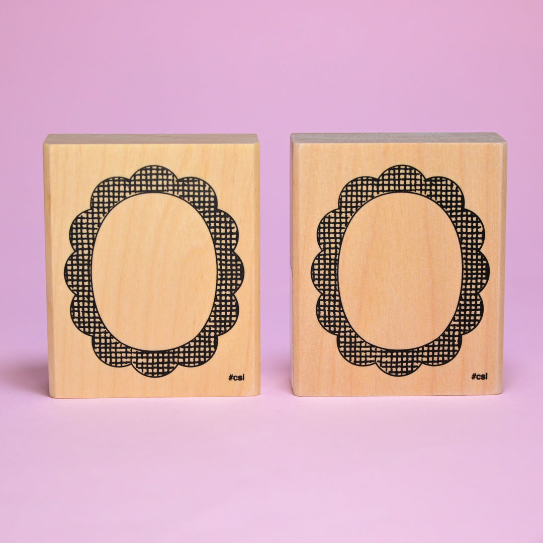 I ♥ STAMP Big Stamp Scallop Frame