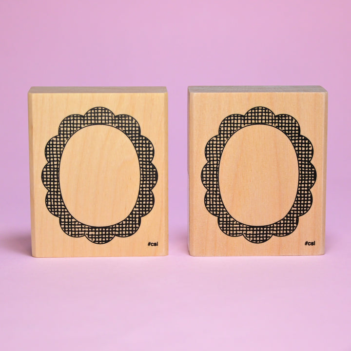 I ♥ STAMP Big Stamp Scallop Frame