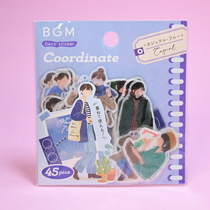 BGM Casual Coordinate Fashion Washi Flake Seal