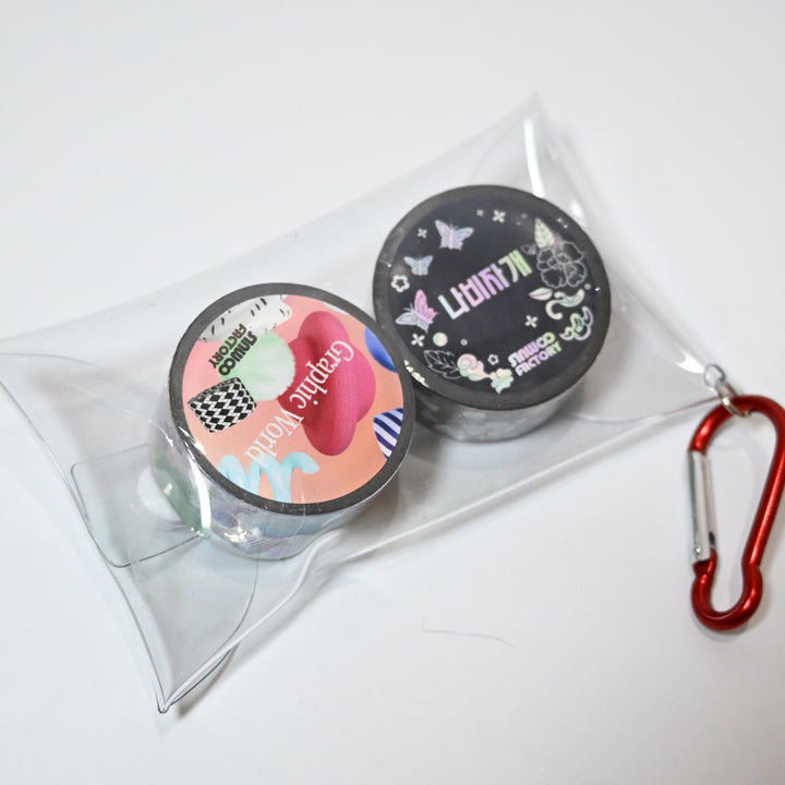 [Pre-loved] Hologram Tape Set with Pouch (4 pcs)