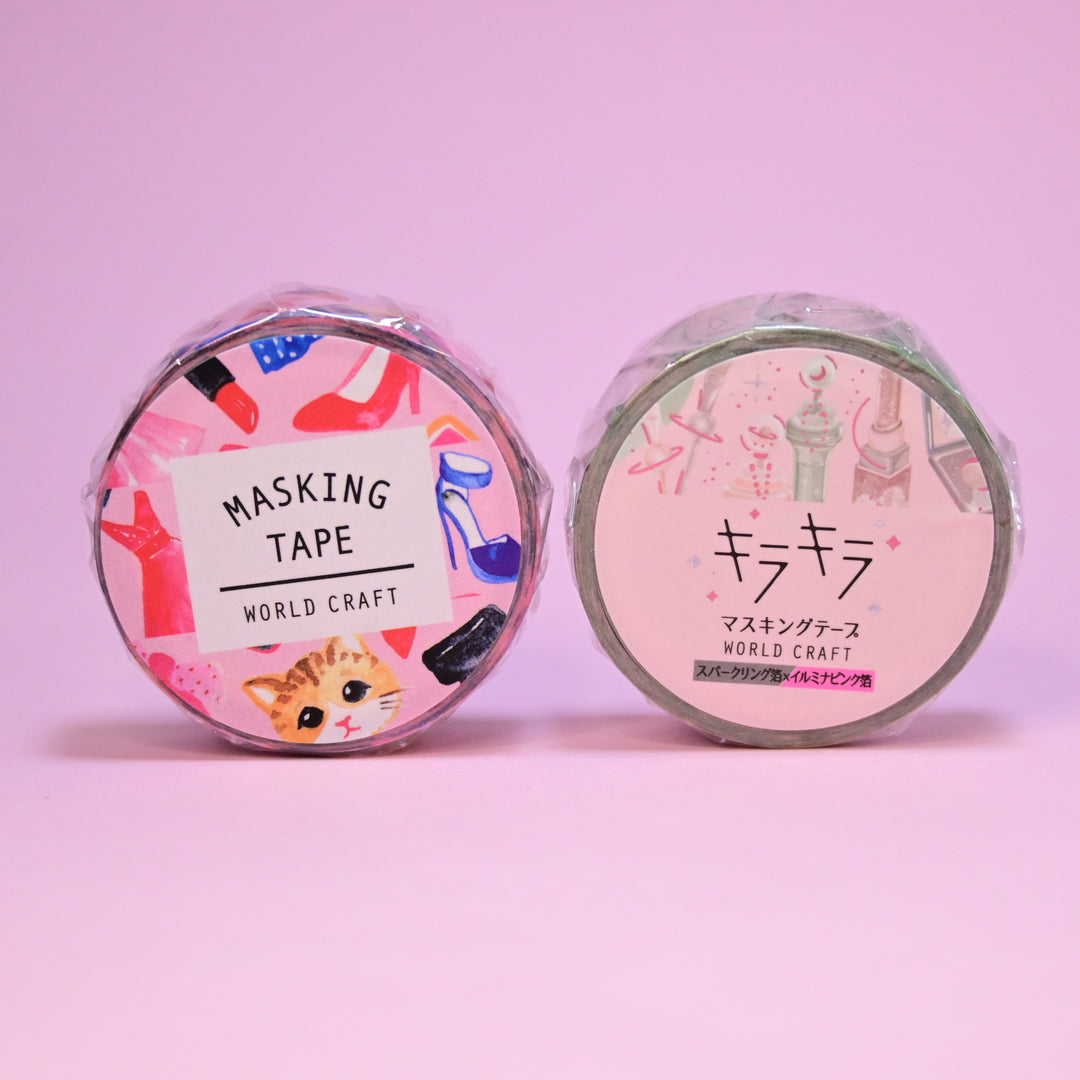 World Craft Cute Pink Washi Tape Set (2 pcs.)