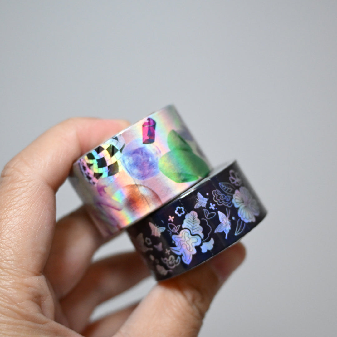 [Pre-loved] Hologram Tape Set with Pouch (4 pcs)